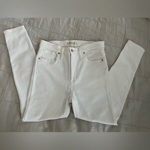 Madewell Women's White 10” High Rise Skinny Jean in Sz 31